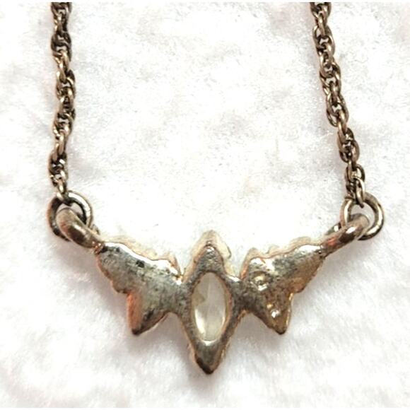 Avon NR Nina Ricci 2005 Marquise CZ Necklace Choker Silvertone Glamour Regency - Picture 7 of 7